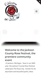 Mobile Screenshot of jacksonrosefestival.org